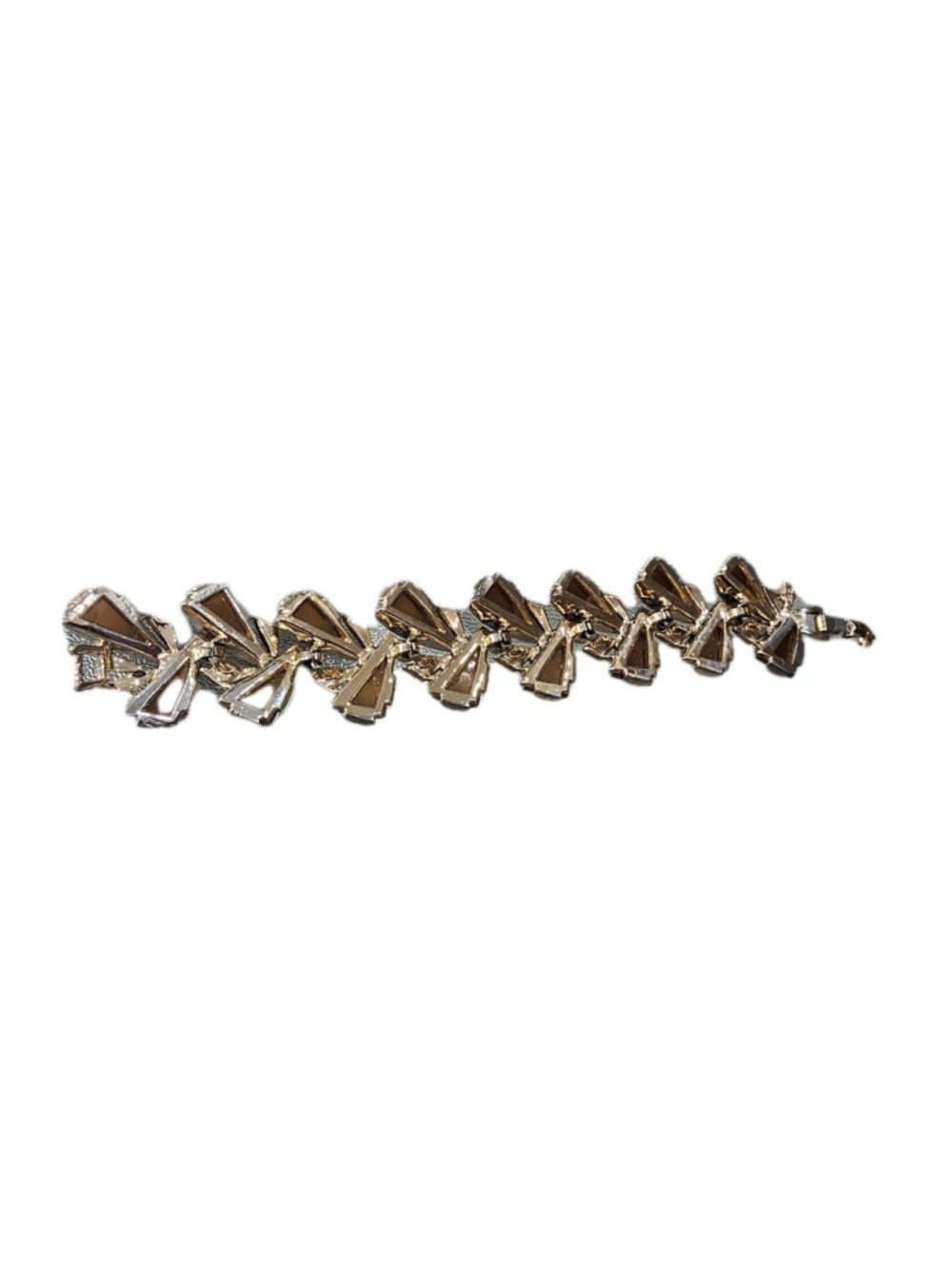 Vtage Art Thermoset Necklace Vintage Chocolate Brown Designer Fashion Bracelet - Picture 4 of 8